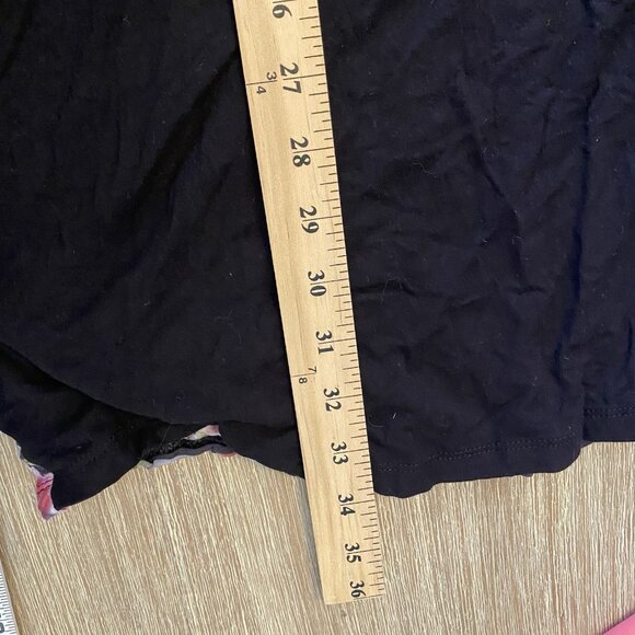 Caite Dress Women's Black Sz M Embroidered Floral Short Sleeves Boho Bloomcore - Picture 10 of 10